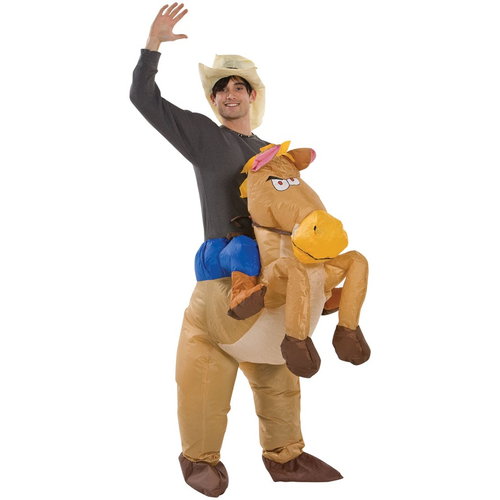 Inflatable Riding A Horse Adult Costume