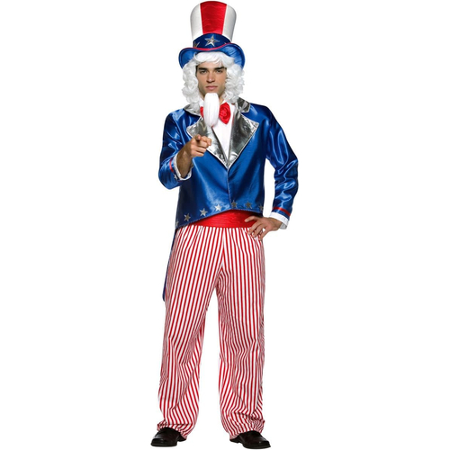 Patriotic Uncle Sam Adult Costume - 10887
