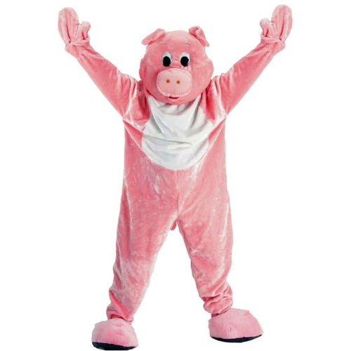 Pink Pig Men Costume