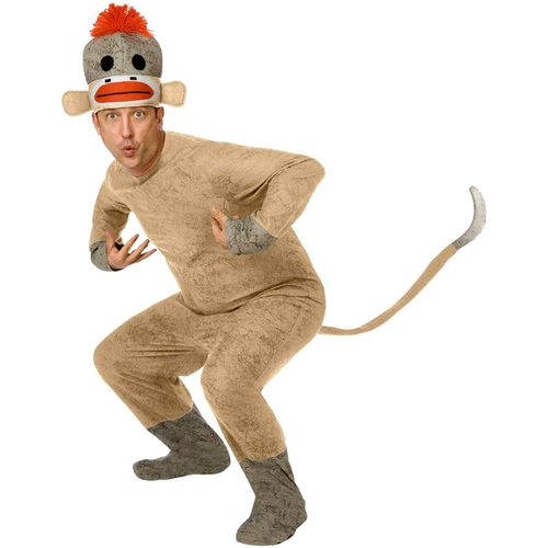 Sock Monkey Adult Costume