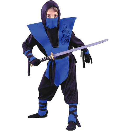 Blue Nnja Soldier Child Costume