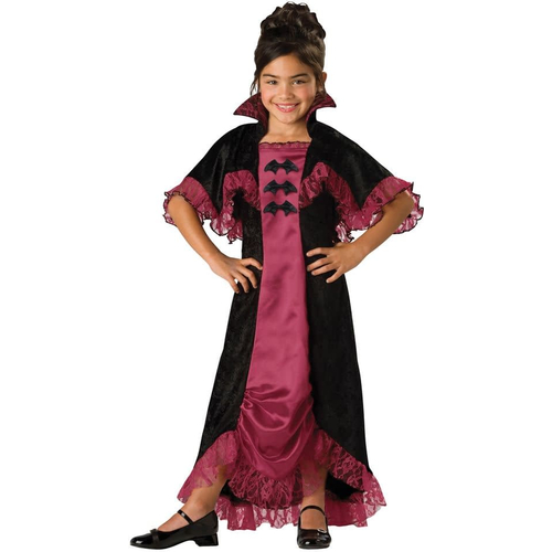 Burgundy Vampiress Child Costume