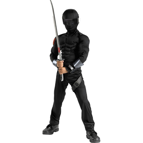 G.L.Joes Snake Eyes Muscle Child Costume