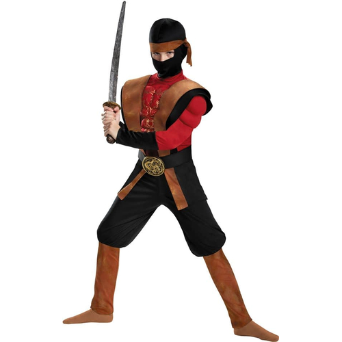 Ninja Warrior Muscle Child Costume