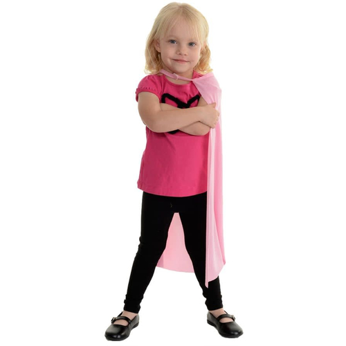 Pink Superhero Cape Child