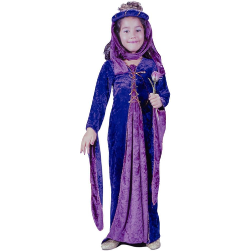 Purple Renaissanse Princess Child Costume