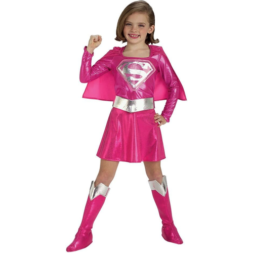 Supergirl Pink Child Costume