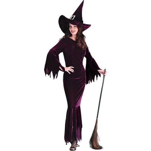 Burgundy Witch Adult Costume