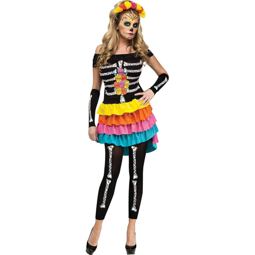 Day Of The Dead Female Adult Costume