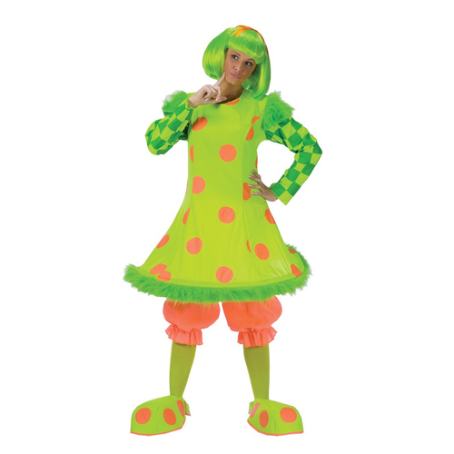 Green Clown Adult Costume