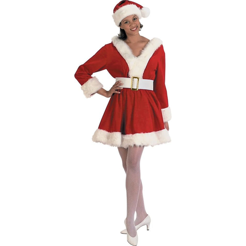 Santa Plush Female Adult Costume