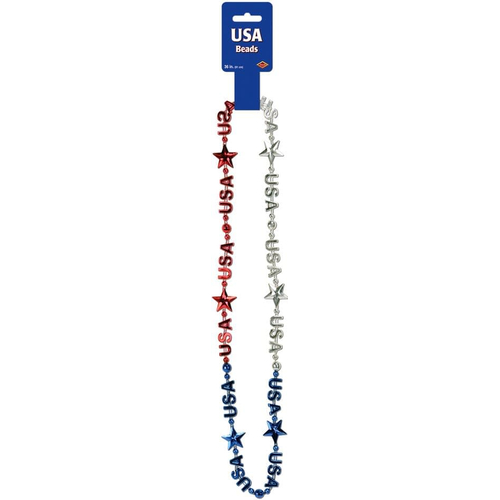 Beads With Usa Signs