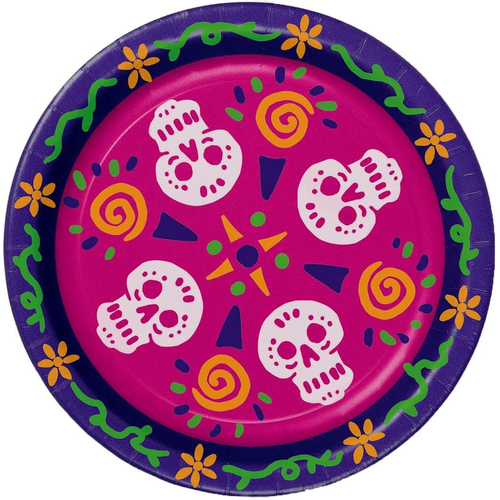Day Of The Dead Plates. Table Decoration.