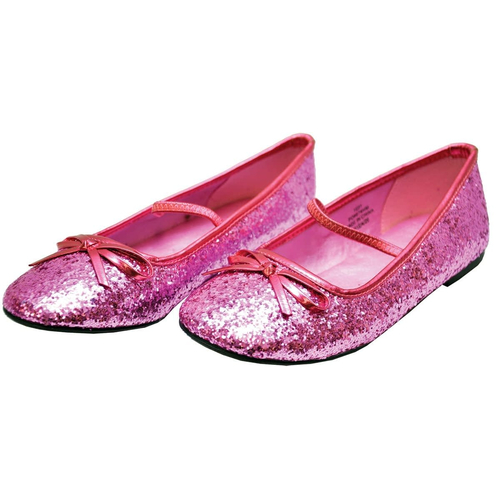 Flat Ballet Glitter Ch Pink Xl