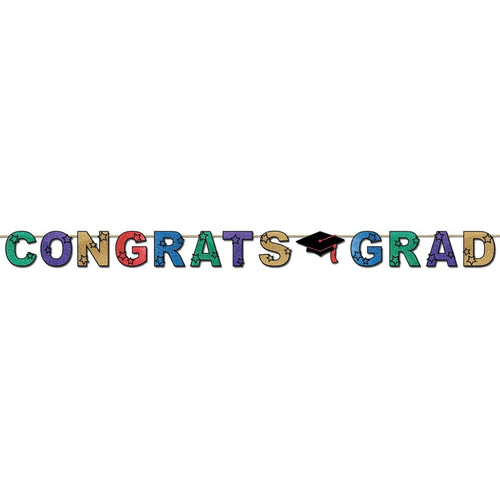 Glittered Congrats Grad Stream