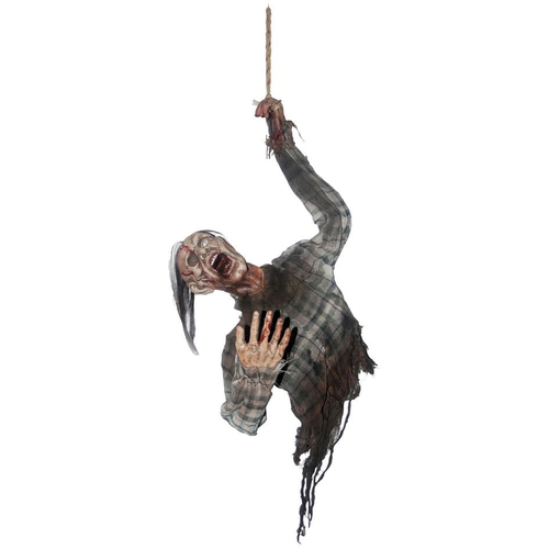 Hanging Bloody Zombie Torso. Halloween Props.