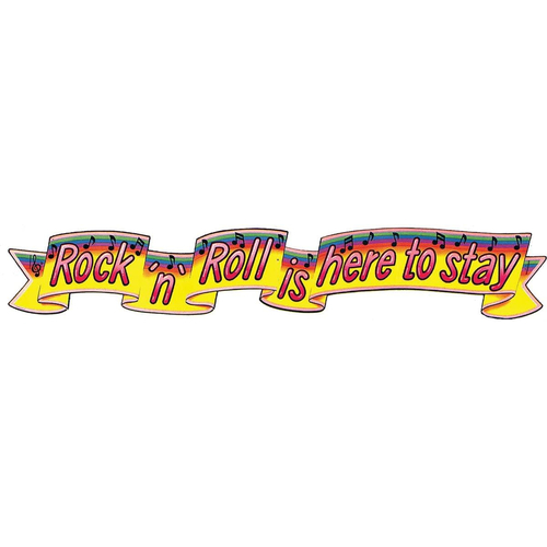 Rock And Roll Retro Banner