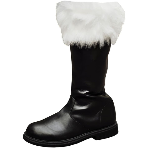 Santa Boot With White Fur Cuff