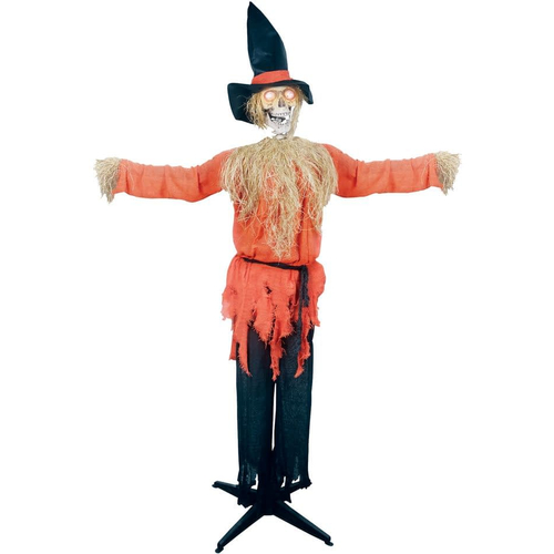 Standing Scarecrow With A Moving Jaw
