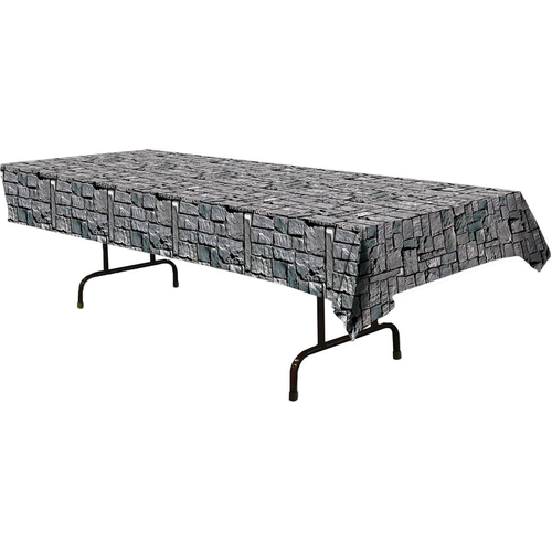 Stone Wall Tablecloth. Table Decoration.