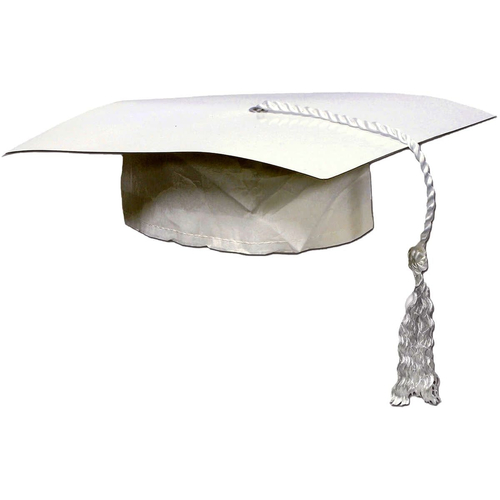 White Graduation Cap.
