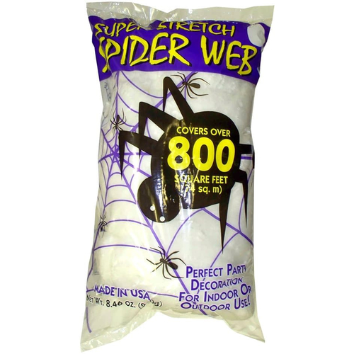 White Spider Web 8.4 Oz. Webs And Cloth.