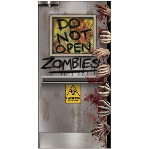 Zombies Lab Door Cover. Walls, Doors, Windows Decoration.