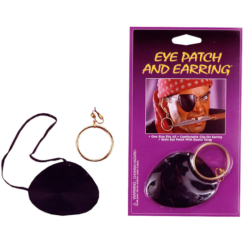 Eye Patch Satin W Earring
