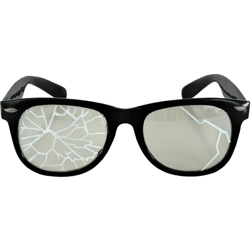 Glasses Broken Blk/Clr - 15301