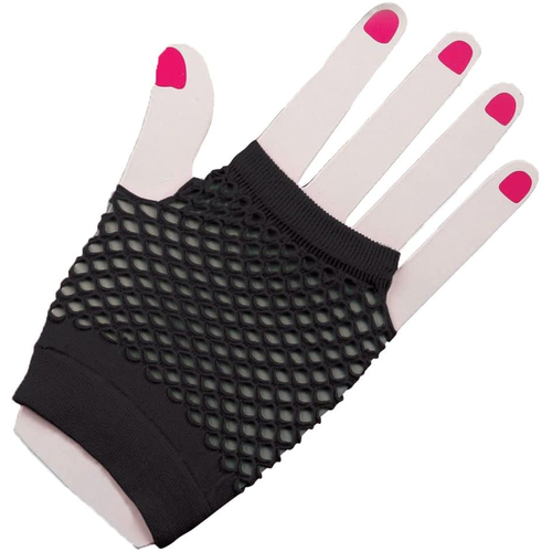 Gloves Fingerles Fishnt Black