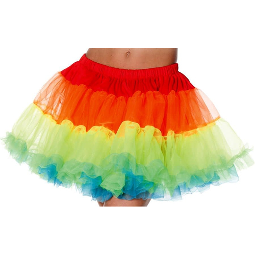 Petticoat Tutu Adult Rainbow