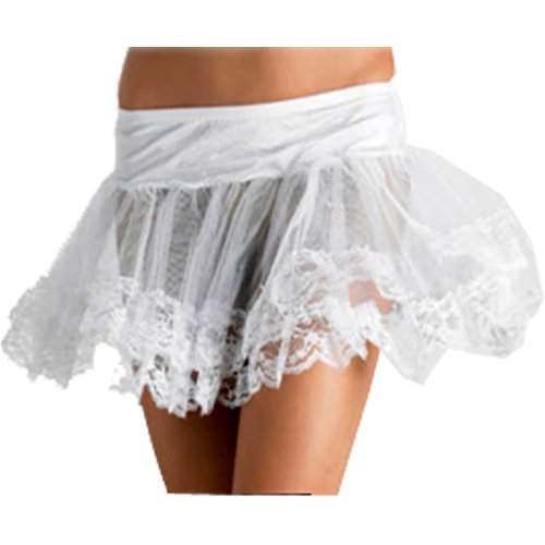 Petticoat White Lace Bottom