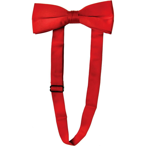 Bow Tie Satin Band Red