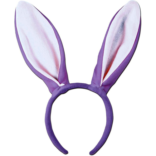 Bunny Ears Lavender/White