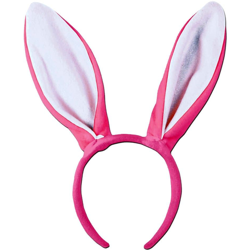 Bunny Ears Pink W White Lining
