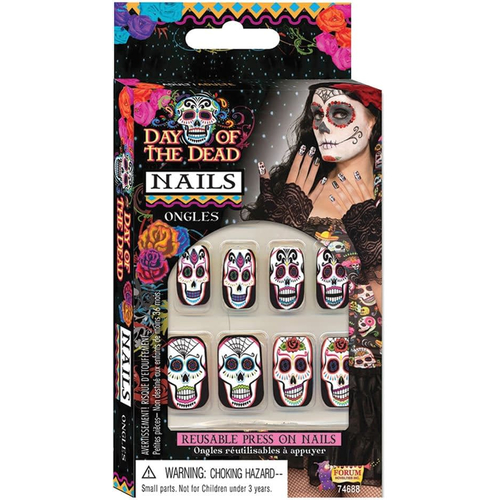 Day Of Dead Nails Accessory