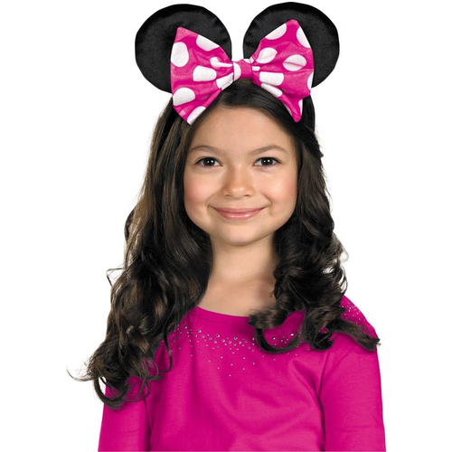 Minnie Mouse Ears W/Rev Bow