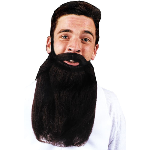 Mustache Beard Black 14 Inches