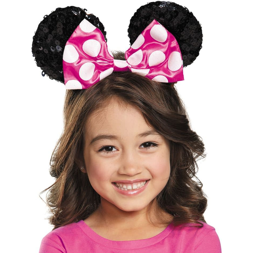 Pink Minnie Child Sequin Ears