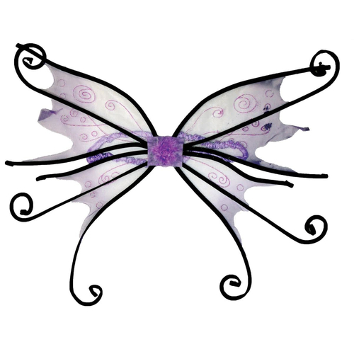 Wings Spider Fairy Bk W/Bk Rib