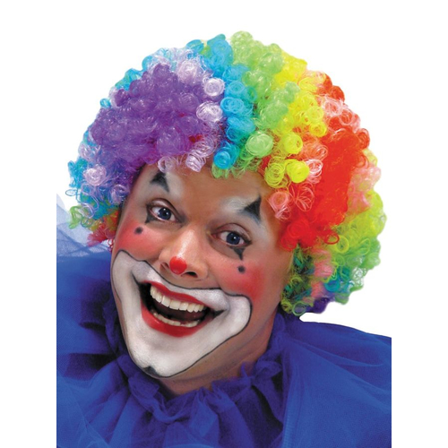 7 Color Clown Wig For Adults