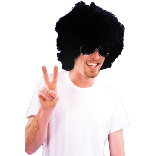 Afro Wig Black For Adults