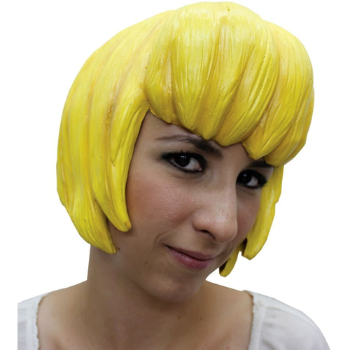 Anime 6 Latex Yellow Wig