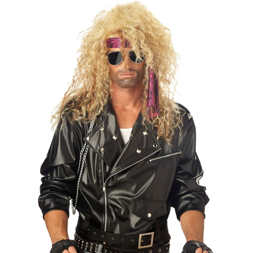 Blonde Wig For Heavy Metal Rocker