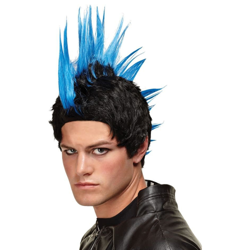 Blue Wig For Punk Rocker