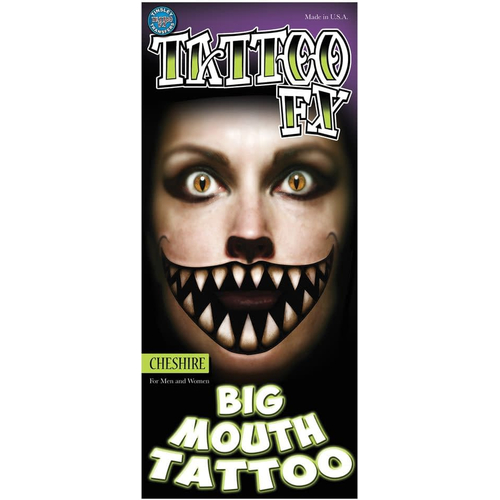 Cheshire Big Mouth Tattoo