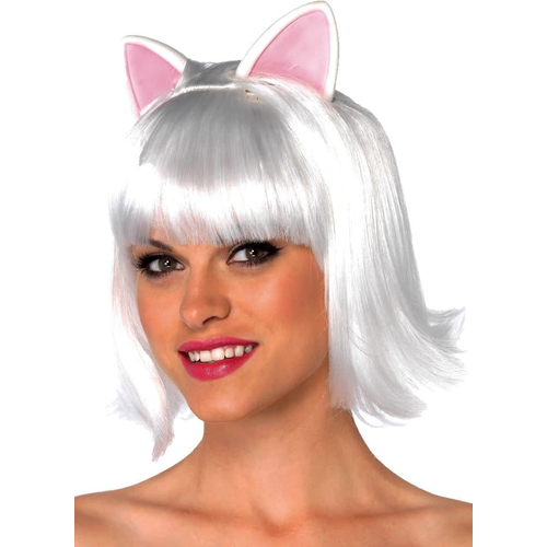 Kitty Bob White Wig For Adults
