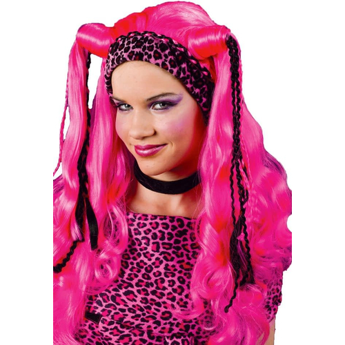 Multicolored Wig Diva Pink