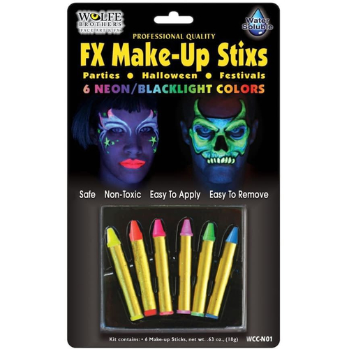 Neon Makeup Sticks Wolfe Bros
