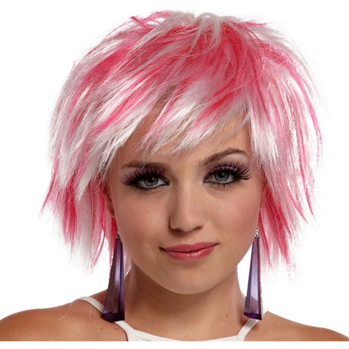Punky Fairy Wig White-Hot Pink